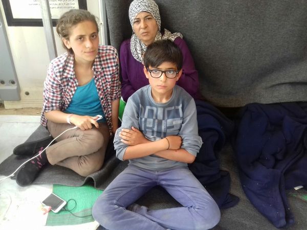 Refugees at the migrants camp in Chios, Greece. - Sputnik International