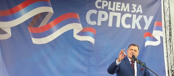 Republika Srpska President Milorad Dodik at a meeting in Banja Luka, May 14 2016 - Sputnik International