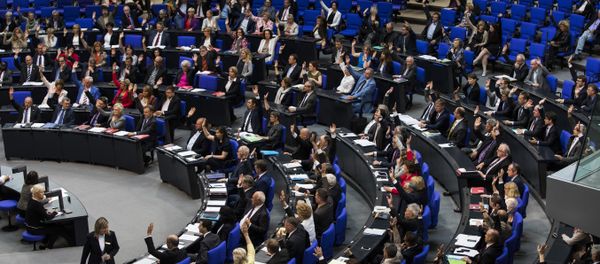 Law makers vote to recognise the Armenian genocide after a debate during the 173rd sitting of the Bundestag, the German lower house of parliament, in Berlin on June 2, 2016 Law makers vote to recognise the Armenian genocide after a debate during the 173rd sitting of the Bundestag, the German lower house of parliament, in Berlin on June 2, 2016 - Sputnik International