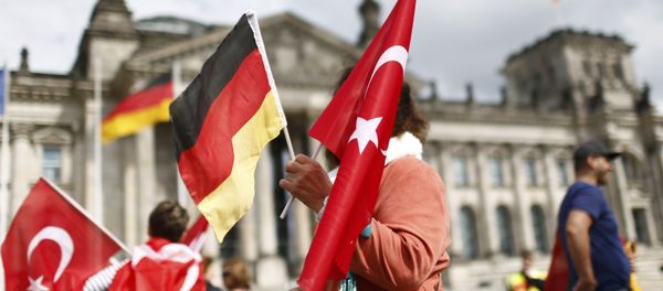 Demonstrators protest against resolution that labels the killings of up to 1.5 million Armenians by Ottoman forces as genocide in Berlin. Demonstrators protest against resolution that labels the killings of up to 1.5 million Armenians by Ottoman forces as genocide in Berlin. - Sputnik International