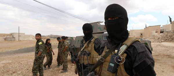 Special forces from the Syria Democratic Forces gather in Haj Hussein village, after taking control of it from Islamic State fighters, in the southern rural area of Manbij, in Aleppo Governorate, Syria May 31, 2016 Special forces from the Syria Democratic Forces gather in Haj Hussein village, after taking control of it from Islamic State fighters, in the southern rural area of Manbij, in Aleppo Governorate, Syria May 31, 2016 - Sputnik International