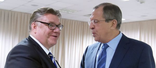 Russian Foreign Minister Sergey Lavrov (right) and his Finnish counterpart Timo Soini. (File) Russian Foreign Minister Sergey Lavrov (right) and his Finnish counterpart Timo Soini. (File) - Sputnik International