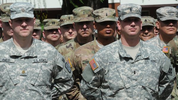 US Army soldiers representing units participating in the the Anaconda-16 military exercise, attend the opening ceremony, in Warsaw, Poland, Monday, June 6, 2016. - Sputnik International