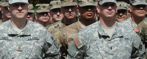 US Army soldiers representing units participating in the the Anaconda-16 military exercise, attend the opening ceremony, in Warsaw, Poland, Monday, June 6, 2016. - Sputnik International