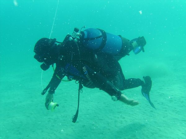 A diver inspects what was thought to be an underwater ‘lost city’ in the waters of the Greek island Zakynthos. A diver inspects what was thought to be an underwater ‘lost city’ in the waters of the Greek island Zakynthos. - Sputnik International