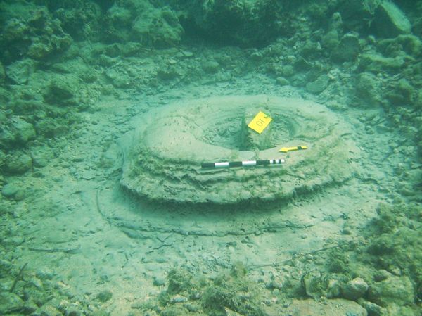 There were what superficially looked like circular column bases, and paved floors. There were what superficially looked like circular column bases, and paved floors. - Sputnik International