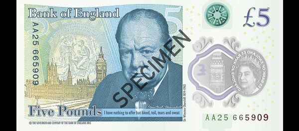 £5 polymer banknote featuring Sir Winston Churchill - Sputnik International