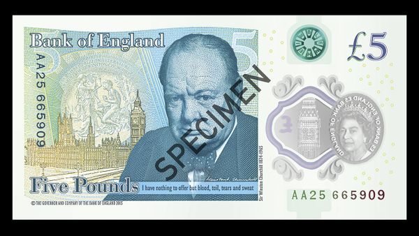 £5 polymer banknote featuring Sir Winston Churchill - Sputnik International