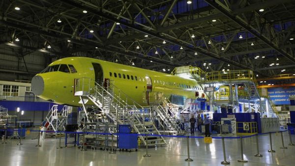MC-21 on the assembly line at Irkut MC-21 on the assembly line at Irkut - Sputnik International
