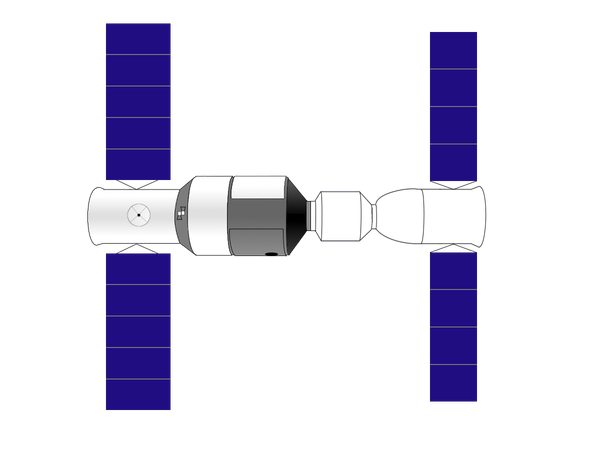 Diagram of Tiangong-1 (left) docked to a Shenzhou spacecraft (right). Diagram of Tiangong-1 (left) docked to a Shenzhou spacecraft (right). - Sputnik International