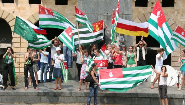 National gathering in Sukhumi National gathering in Sukhumi - Sputnik International