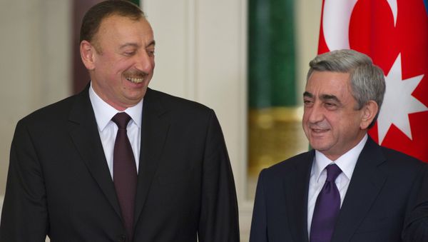 Azerbaijan President Ilkham Aliyev and Armenian President Serzh Sargsyan. File photo - Sputnik International