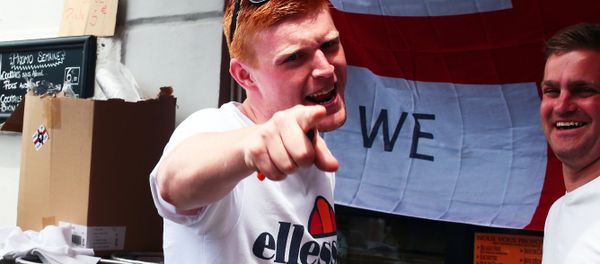 British football fans at The Queen Victoria pub in Marseille. British football fans at The Queen Victoria pub in Marseille. - Sputnik International