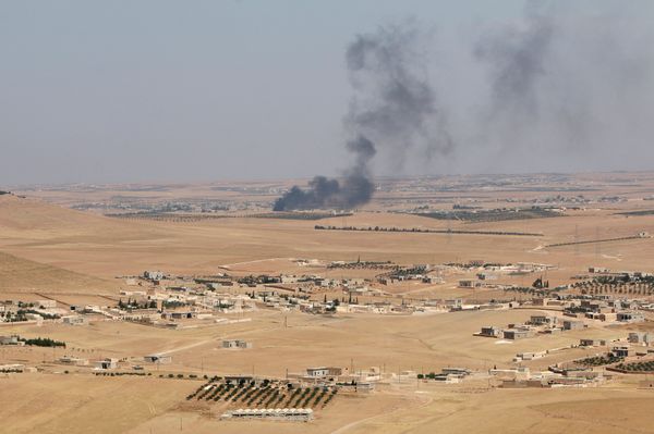 Smoke rises from villages in the southern rural area of Manbij, in Aleppo Governorate, Syria. file photo Smoke rises from villages in the southern rural area of Manbij, in Aleppo Governorate, Syria. file photo - Sputnik International