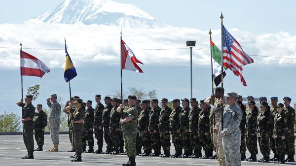 Opening ceremony of joint Armenia - NATO's Partnership for Peace manuevers in Yerevan, Armenia (File) Opening ceremony of joint Armenia - NATO's Partnership for Peace manuevers in Yerevan, Armenia (File) - Sputnik International