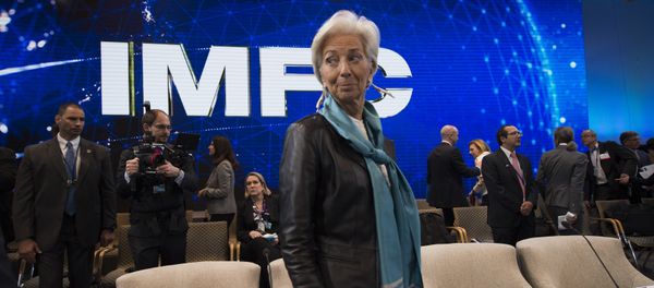 IMF Managing Director Christine Lagarde arrives for the IMFC Plenary Session during the IMF and World Bank Group 2016 Spring Meetings on April 16, 2016 in Washington, DC IMF Managing Director Christine Lagarde arrives for the IMFC Plenary Session during the IMF and World Bank Group 2016 Spring Meetings on April 16, 2016 in Washington, DC - Sputnik International