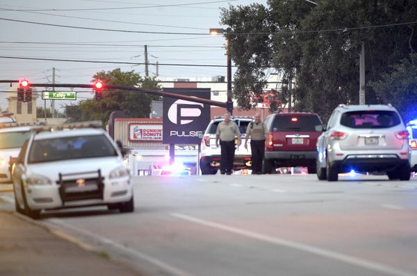 Police cars surround the Pulse Orlando nightclub, the scene of a fatal shooting, in Orlando, Fla., Sunday, June 12, 2016 Police cars surround the Pulse Orlando nightclub, the scene of a fatal shooting, in Orlando, Fla., Sunday, June 12, 2016 - Sputnik International