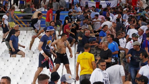Football Soccer - England v Russia - EURO 2016 - Group B - Stade Vélodrome, Marseille, France - 11/6/16 Fans clash in the stadium after the game - Sputnik International