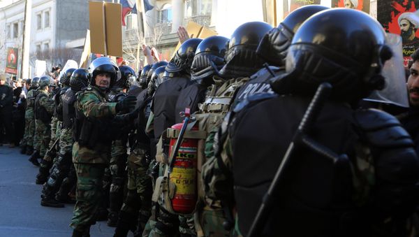 Iranian riot police - Sputnik International