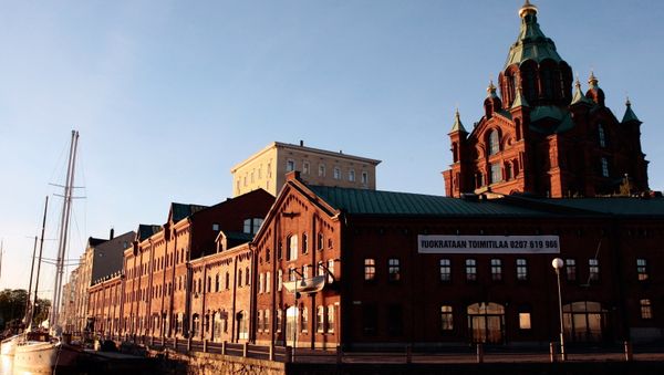 Finland. Helsinki. Kanava Terminal and Assumption Cathedral. Finland. Helsinki. Kanava Terminal and Assumption Cathedral. - Sputnik International