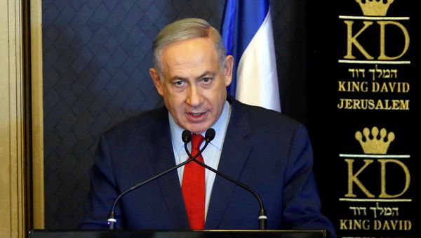 Israeli Prime Minister Benjamin Netanyahu speaks during a meeting with ambassadors from NATO member states, in Jerusalem June 14, 2016. Israeli Prime Minister Benjamin Netanyahu speaks during a meeting with ambassadors from NATO member states, in Jerusalem June 14, 2016. - Sputnik International