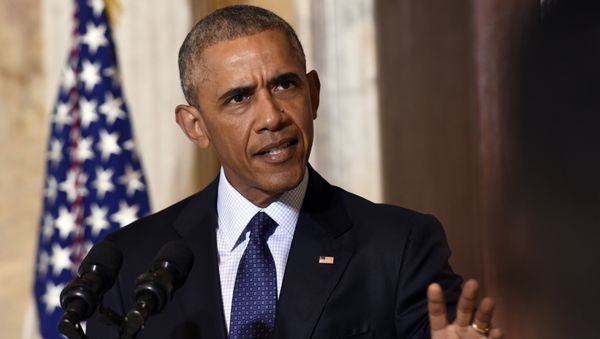 President Barack Obama speaks at the Treasury Department in Washington, Tuesday, June 14, 2016, following a meeting with his National Security Council to get updates on the investigation into the attack in Orlando, Florida and review efforts to degrade and destroy ISIL. President Barack Obama speaks at the Treasury Department in Washington, Tuesday, June 14, 2016, following a meeting with his National Security Council to get updates on the investigation into the attack in Orlando, Florida and review efforts to degrade and destroy ISIL. - Sputnik International
