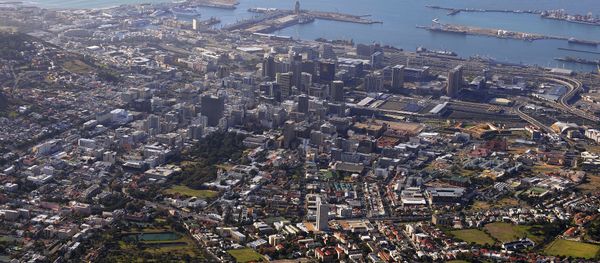 A general view of the city of Cape Town is seen from the top of Table Mountain at the arrival station of the Table mountain cableway - Sputnik International