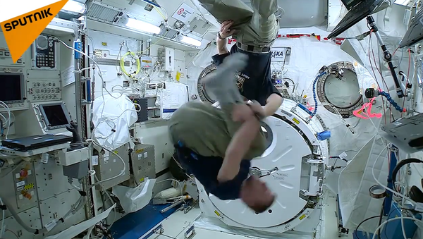 Spin Round and Round: Tim Peake Does Somersault in Space - Sputnik International