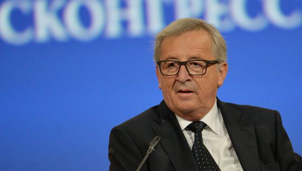 President of the European Commission Jean-Claude Juncker at the opening ceremony of the St. Petersburg International Economic Forum. President of the European Commission Jean-Claude Juncker at the opening ceremony of the St. Petersburg International Economic Forum. - Sputnik International