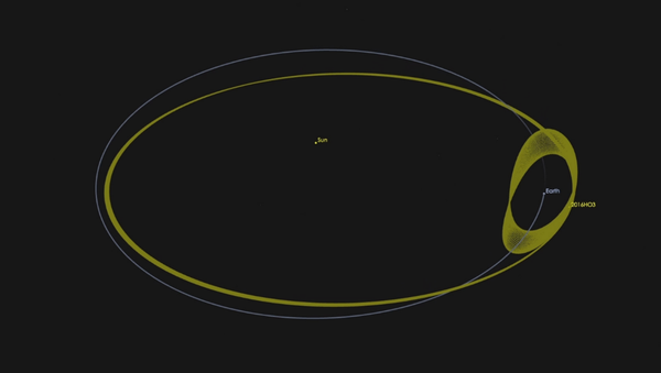 Asteroid 2016 HO3 has an orbit around the sun that keeps it as a constant companion of Earth. Asteroid 2016 HO3 has an orbit around the sun that keeps it as a constant companion of Earth. - Sputnik International