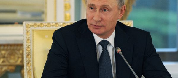 Russian President Vladimir Putin at a meeting with foreign investors at the St. Petersburg International Economic Forum (SPIEF) - Sputnik International