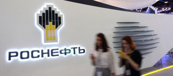 Rosneft stand in the Expoforum exhibition center before the opening of the 20th St. Petersburg International Economic Forum - Sputnik International