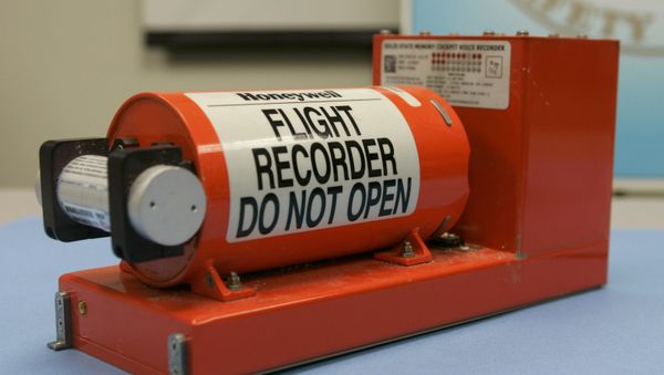 FIle photo shows the Cockpit Voice recorder from the crash of Continental Connection flight 3407 near Buffalo, New York that is displayed at the National Transportation Safety Board (NTSB) headquarters in Washington, February 13, 2009 FIle photo shows the Cockpit Voice recorder from the crash of Continental Connection flight 3407 near Buffalo, New York that is displayed at the National Transportation Safety Board (NTSB) headquarters in Washington, February 13, 2009 - Sputnik International