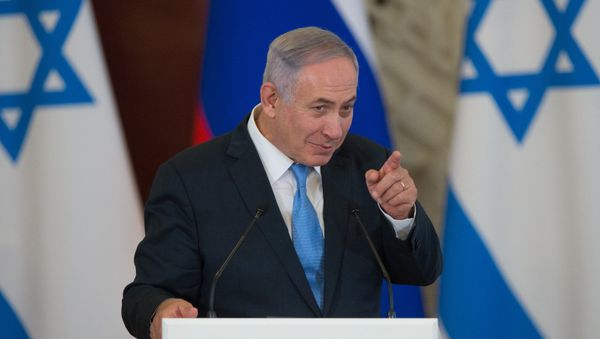 Israeli Prime Minister Benjamin Netanyahu during a joint news conference with Russian President Vladimir Putin in the Kremlin Israeli Prime Minister Benjamin Netanyahu during a joint news conference with Russian President Vladimir Putin in the Kremlin - Sputnik International