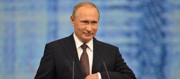 Russian President Vladimir Putin delivers his address at the plenary session of the St. Petersburg International Economic Forum. Russian President Vladimir Putin delivers his address at the plenary session of the St. Petersburg International Economic Forum. - Sputnik International