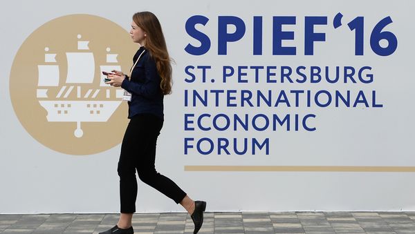Preparations for St. Petersburg International Economic Forum's opening - Sputnik International