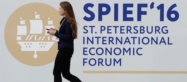 Preparations for St. Petersburg International Economic Forum's opening Preparations for St. Petersburg International Economic Forum's opening - Sputnik International