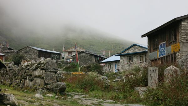 This photo taken on September 11, 2014 shows a general view of the village of Langtang, in the remote Nepalese district of Rasuwa bordering China's Tibet - Sputnik International