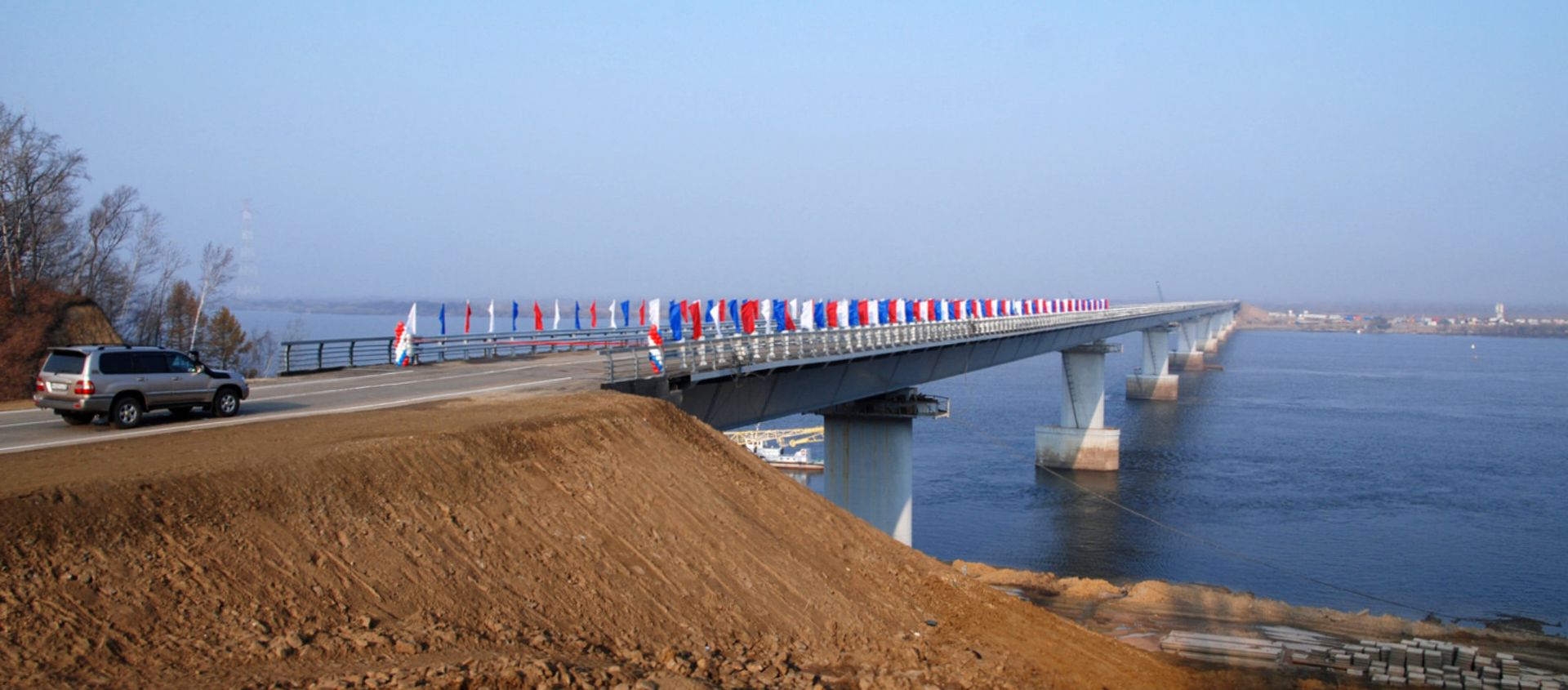 Bridge over Amur channel on Bolshoi Ussurisky island opens - Sputnik International, 1920, 23.06.2016