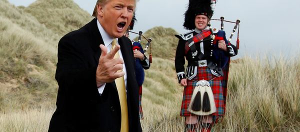 Donald Trump gestures during a media event. Donald Trump gestures during a media event. - Sputnik International