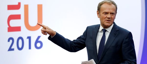 European Council President Donald Tusk gestures as he briefs the media after Britain voted to leave the bloc, in Brussels, Belgium, June 24, 2016. - Sputnik International