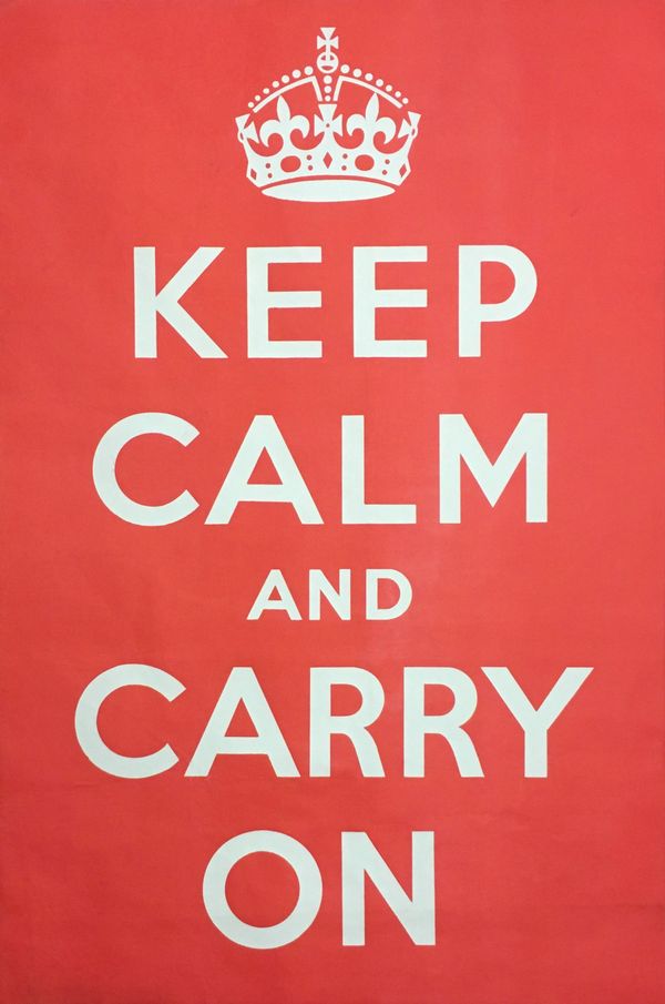 Keep Calm and Carry on original vintage poster Keep Calm and Carry on original vintage poster - Sputnik International