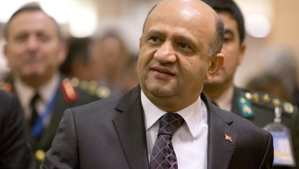 Turkish Defense Minister Fikri Isik arrives for a meeting at NATO headquarters in Brussels on June 14, 2016 - Sputnik International