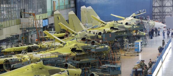 Assembly of Russian Sukhoi Su-30 fighters at the Irkutsk Aircraft Plant (Irkut Corporation). Assembly of Russian Sukhoi Su-30 fighters at the Irkutsk Aircraft Plant (Irkut Corporation). - Sputnik International