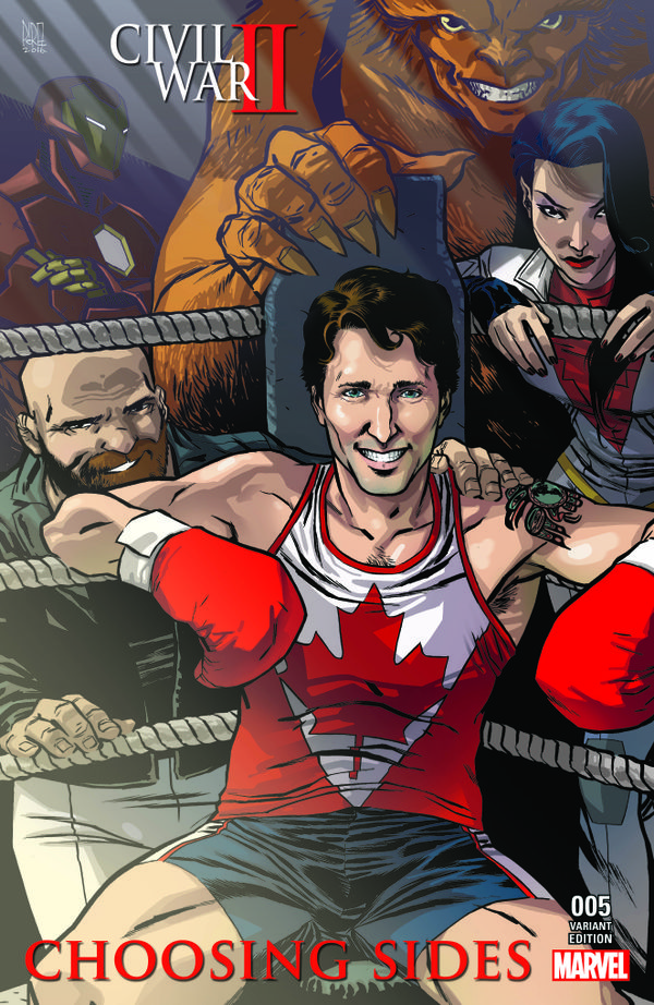 Canadian Prime Minister Justin Trudeau on Marvel comic cover Canadian Prime Minister Justin Trudeau on Marvel comic cover - Sputnik International