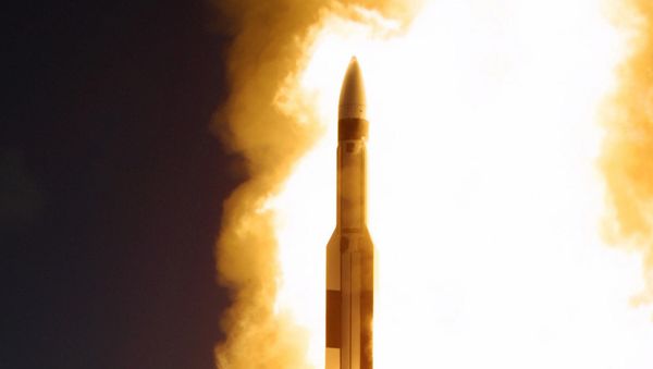 An interceptor missile is fired from the US Navy Aegis cruiser USS Lake Erie, some 200 miles out at sea from Kauai, Hawaii An interceptor missile is fired from the US Navy Aegis cruiser USS Lake Erie, some 200 miles out at sea from Kauai, Hawaii - Sputnik International