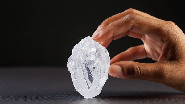 At 1109-carats, Lesedi la Rona is the largest gem-quality rough diamond to be discovered in over a century and the largest rough diamond in existence today. - Sputnik International