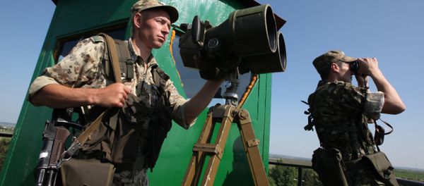 Guards on the view tower of the frontier post of the Markovo village department of the Frontier Administration of the Federal Security Service of Russia for Amur Region. (File) - Sputnik International