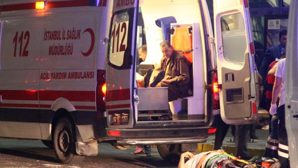 Paramedics attend to casualties outside Turkey's largest airport, Istanbul Ataturk, Turkey, following an attack, June 28, 2016 Paramedics attend to casualties outside Turkey's largest airport, Istanbul Ataturk, Turkey, following an attack, June 28, 2016 - Sputnik International