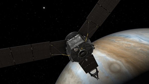 Artist’s concept of the Juno spacecraft at Jupiter - Sputnik International